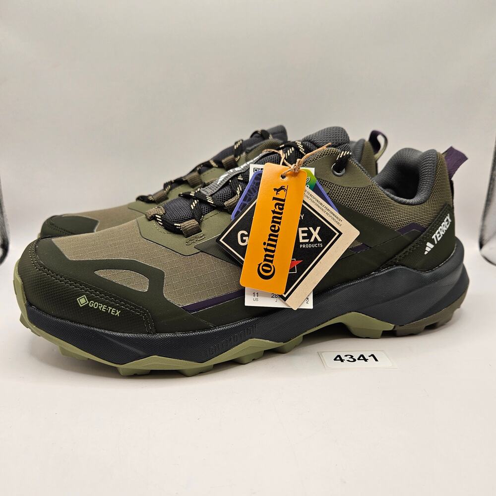 ADIDAS MEN'S 11 TERREX SKYCHASER AX5 GORE-TEX HIKING SHOES GREEN JQ2224